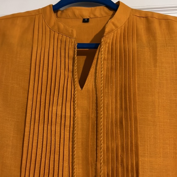 Golden Yellow Haldi Kurta - Picture 5 of 7